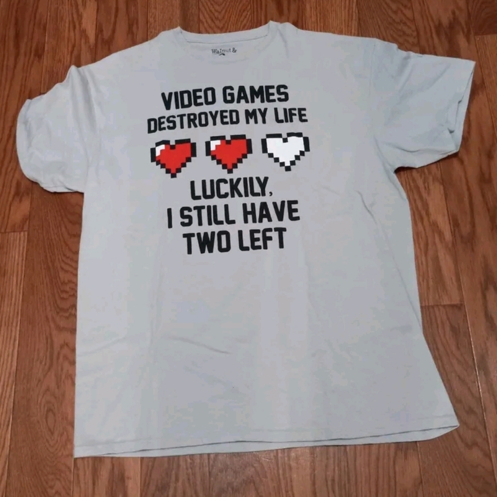 Men's Video Games Destroyed My Life Tee Shirt Size Large